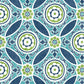 2744-24115 Maya Teal Medallion By Brewster