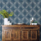 2793-24727 Ethos Sapphire Abstract Wallpaper