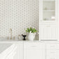 2793-24713 Aura Platinum Honeycomb Wallpaper