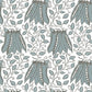 2821-25121 Peas In A Pod Turquoise Garden Wallpaper