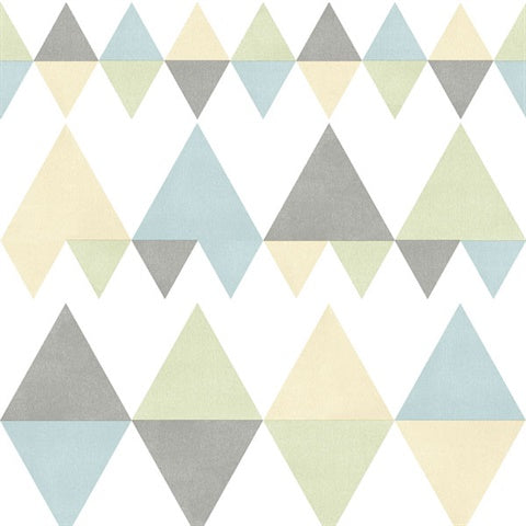 2821-25130 Trilogy Multicolor Geometric Wallpaper