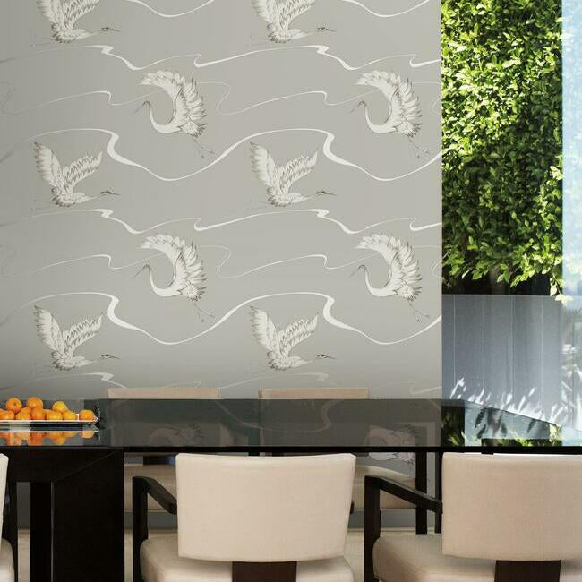 Soaring Cranes Wallpaper