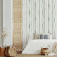 2969-26051 Orleans Green Shibori Faux Linen Wallpaper by Brewster