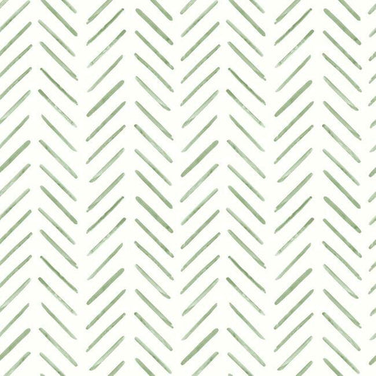 Painted Herringbone Wallpaper