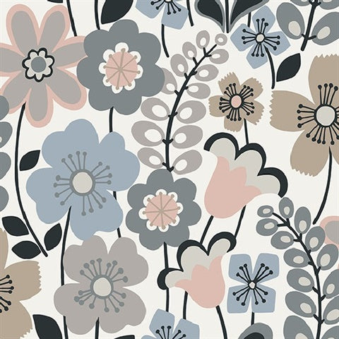 2903-25828 Piper Light Blue Wallpaper Blue Bell By A Street Prints