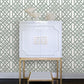 2861-25709 Traverse Dark Green Trellis Equinox By A Street Prints