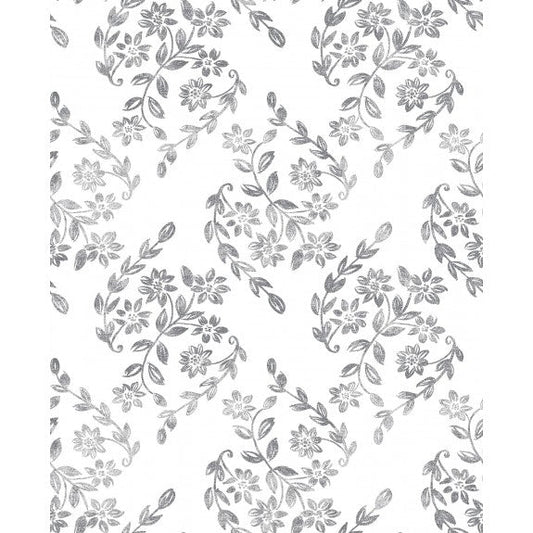2901-25429 Arabesque Grey Floral Trail Wallpaper