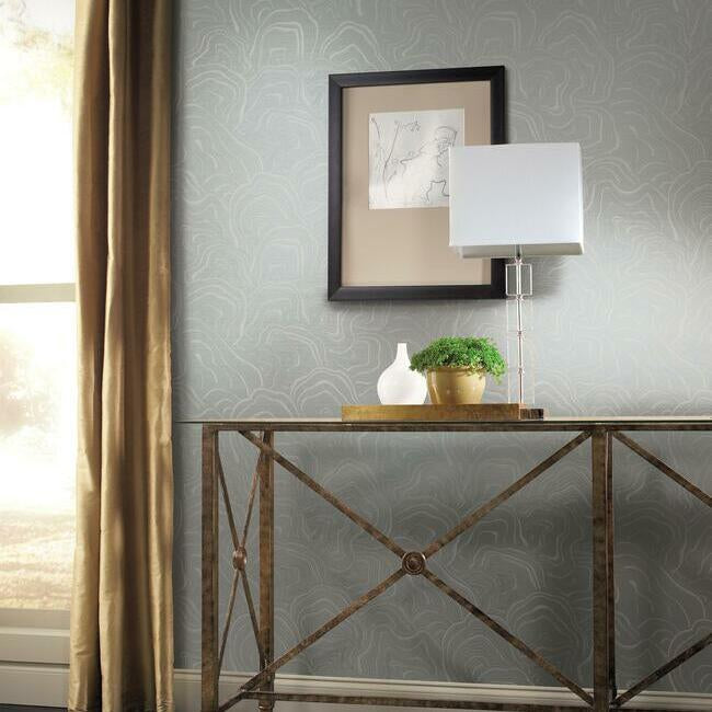 Geodes Wallpaper Grey