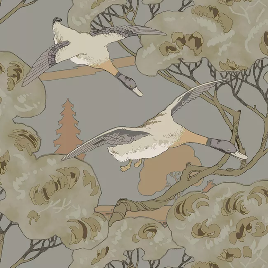 Grand Flying Ducks - Grey/Blue