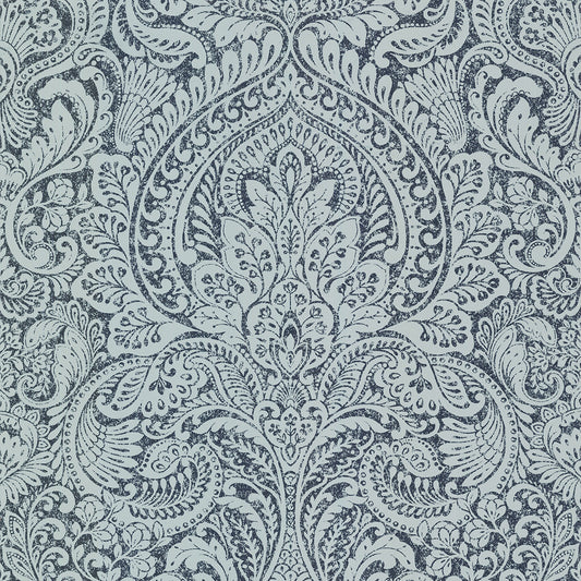 Artemis Sapphire Floral Damask Wallpaper