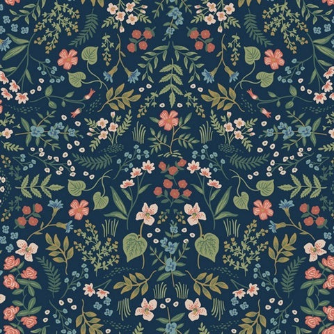 RI5154 Navy Wildwood Wallpaper