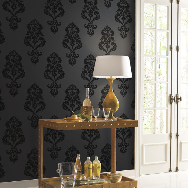 Graphic Damask Wallpaper