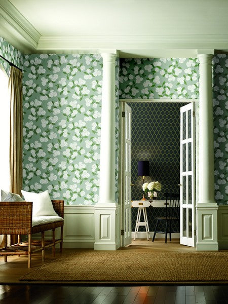 RI5144 Gray Hydrangea Wallpaper