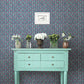 1014-001822 Indigo Free Spirit Floral Wallpaper By Brewster