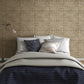 Otto Bronze Hammered Metal Wallpaper