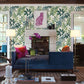 2763-24200 Nocturnum White Leaf Wallpaper By Brewster