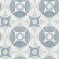 2821-25132 Ellis Teal Geometric Wallpaper