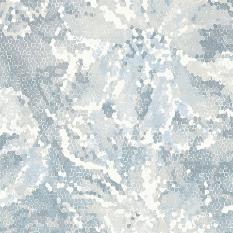 2793-24706 Allure Blue Floral Wallpaper