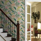 RI5171 Linen Peacock Wallpaper