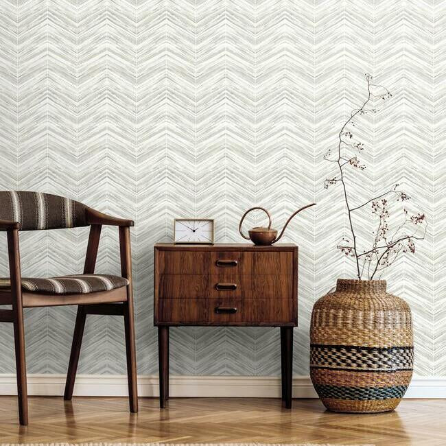 Petite Watercolor Chevron Wallpaper