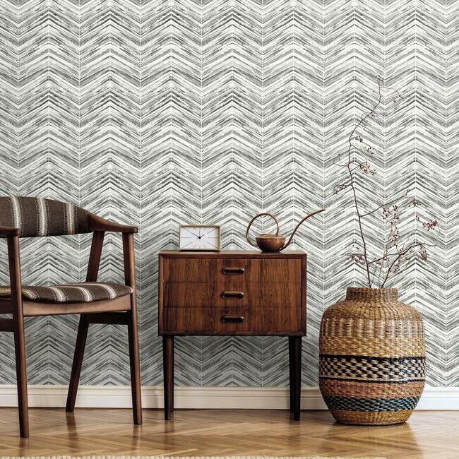 Petite Watercolor Chevron Wallpaper