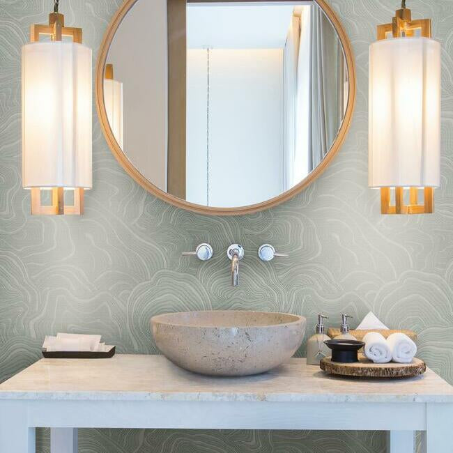 Geodes Wallpaper Grey