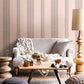 1014-001835 Grey Brynn Paisley Stripe Wallpaper By Brewster