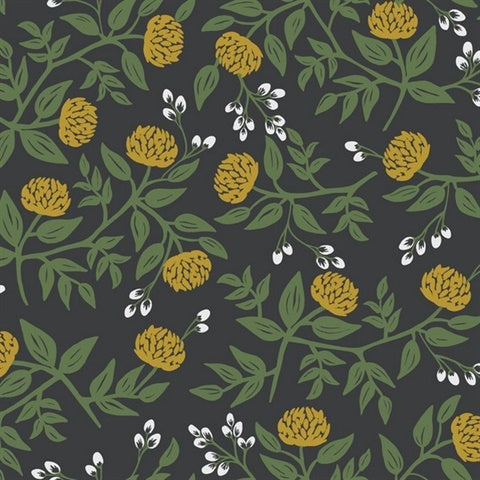 RI5151 Black/Gold Peonies Wallpaper