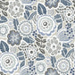 2903-25864 Lucy Grey Floral Wallpaper Blue Bell By A Street Prints