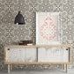 Florentine Grey Tile Wallpaper