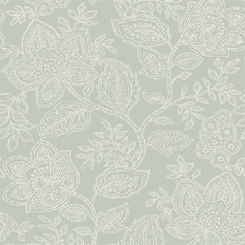 2861-25736 Larkin Sage Floral Equinox By A Street Prints