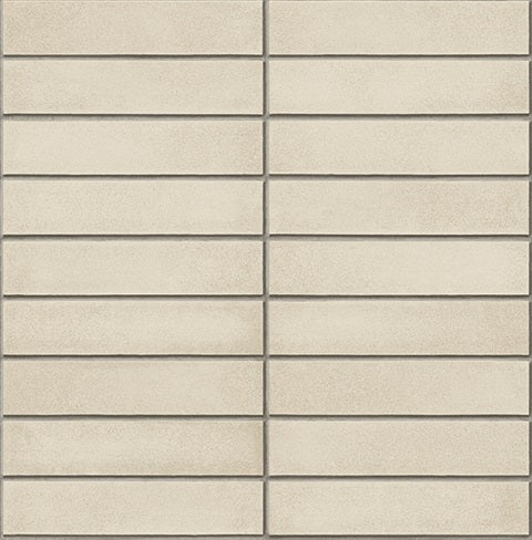 Midcentury Modern Bone Brick Wallpaper