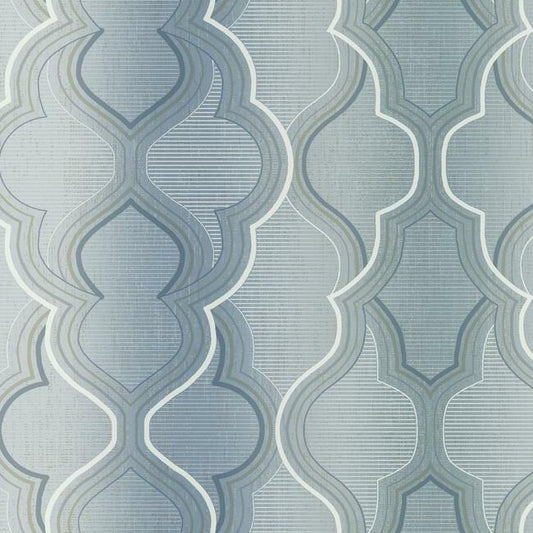 Modern Ombre Damask Wallpaper