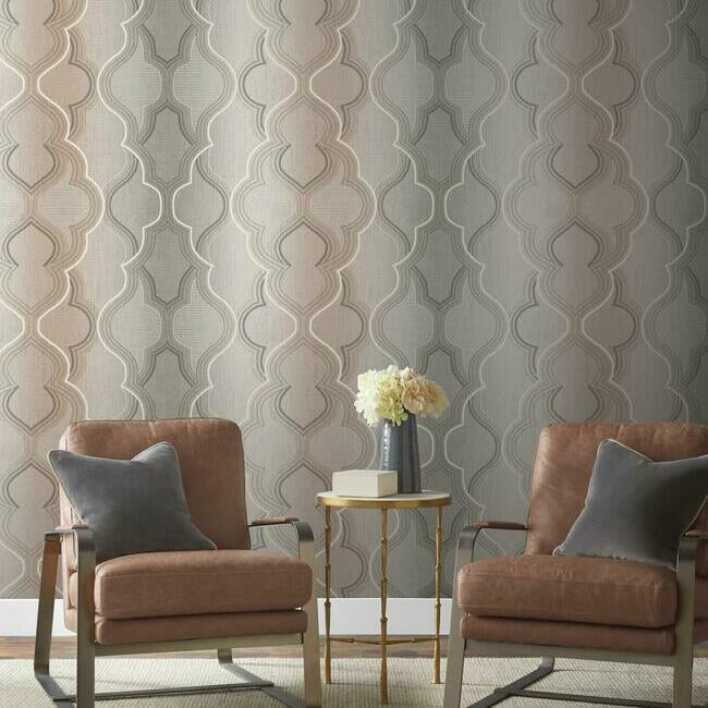 Modern Ombre Damask Wallpaper