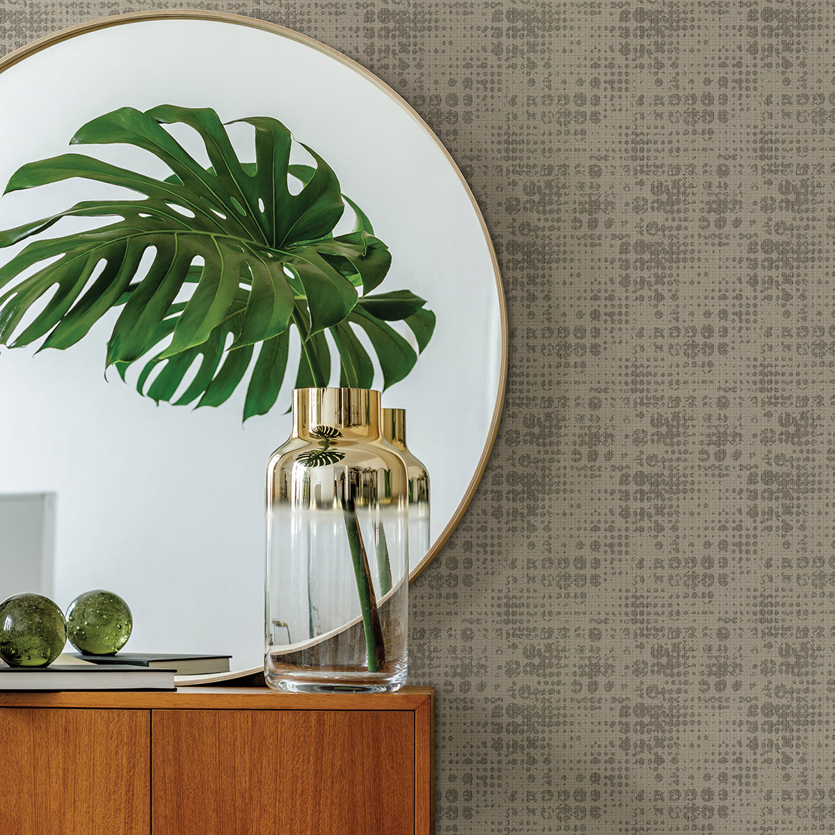 Celeste Gold Geometric Wallpaper