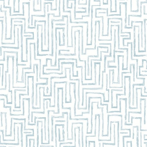 2861-25701 Ramble Blue Geometric Equinox By A Street Prints