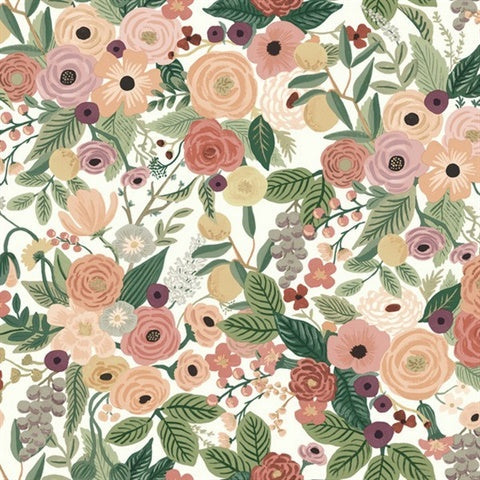 RI5122 Burgundy Garden Party Wallpaper