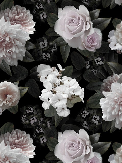 2763-24249 Moonlit Floral Mural