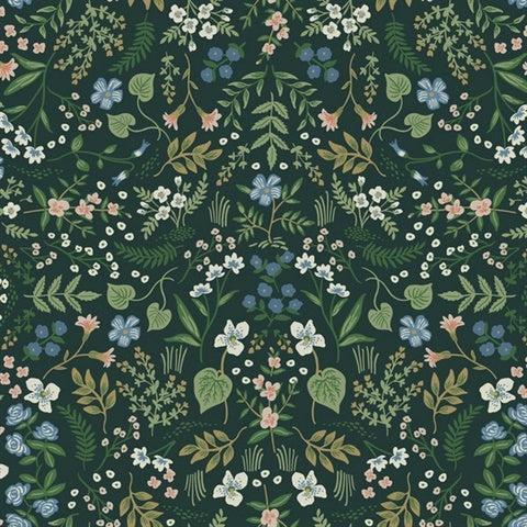 RI5156 Hunter Green Wildwood Wallpaper