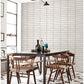 Midcentury Modern White Brick Wallpaper