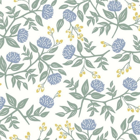 RI5148 Periwinkle/Sage Peonies Wallpaper