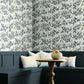 RI5150 White/Black Peonies Wallpaper