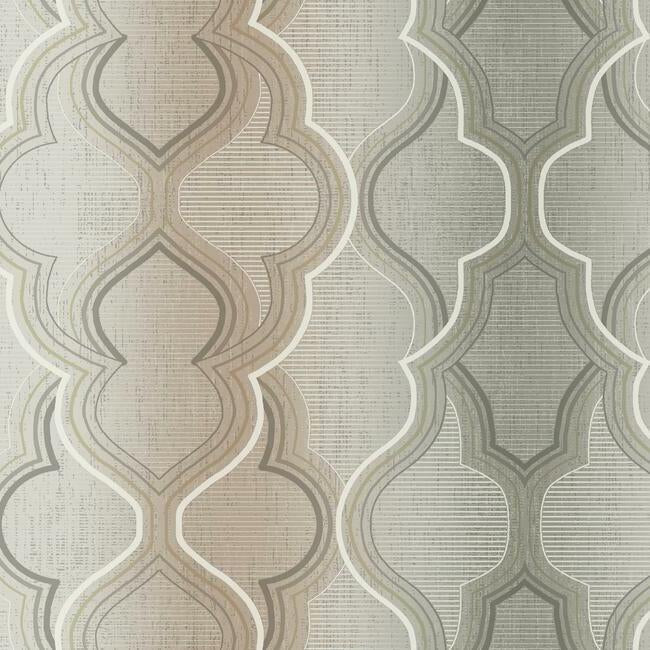 Modern Ombre Damask Wallpaper