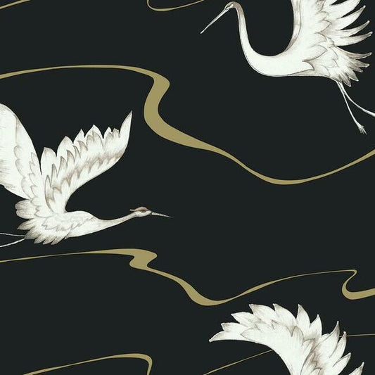 Soaring Cranes Wallpaper