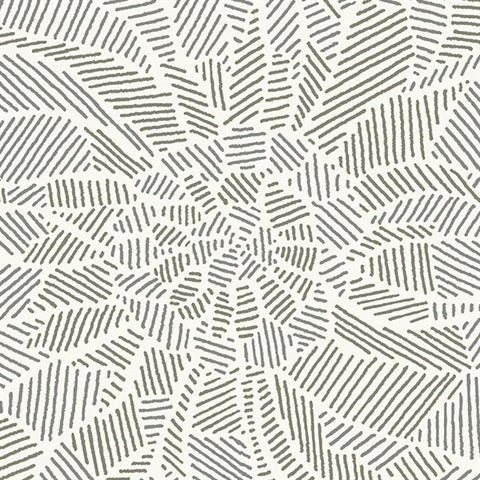 2793-24721 Daydream Moss Abstract Floral Wallpaper