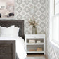 2821-25133 Ellis Light Brown Geometric Wallpaper