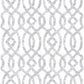 Ethereal Silver Trellis Wallpaper