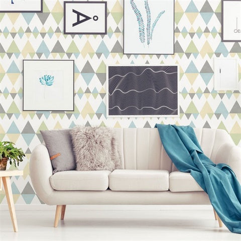 2821-25130 Trilogy Multicolor Geometric Wallpaper