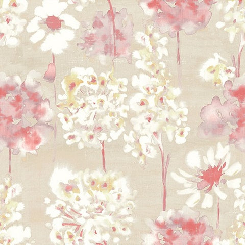 2656-004020 Fuchsia Marilla Wallpaper