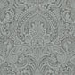 Artemis Pewter Floral Damask Wallpaper